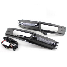 Front Fog Lamp Grille with Daytime Running Light for A6 2009-2011 Front Bumper Grill Cover 4F0807681P 4F0807682P