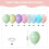Balões de látex natural de 12 polegadas em tons pastel, compatíveis com hélio. 2