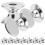 Aluminum Dresser Knobs Silver 10 Pack 4