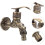 Wall Mount Kitchen Faucet Antique Finish Single Handle 2