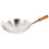 Carbon Steel Wok Silver Single Handle Open Flame Non-stick 5