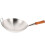 Carbon Steel Wok Silver Single Handle Open Flame Non-stick 7