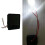 Solar battery box replacement with LED light warm white 3