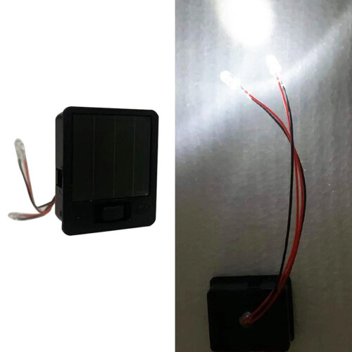 Solar battery box replacement with LED light warm white 2