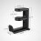 Support de casque rotatif noir, lot de 2, pivotant à 360 3