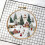 Christmas embroidery kit with hoop and threads, 1 set 8