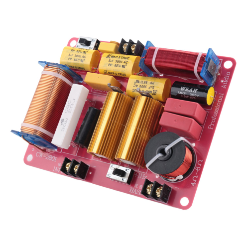 Hi-Fi 2-weg crossoverfilter voor 4-8 ohm luidsprekers, 500W 1