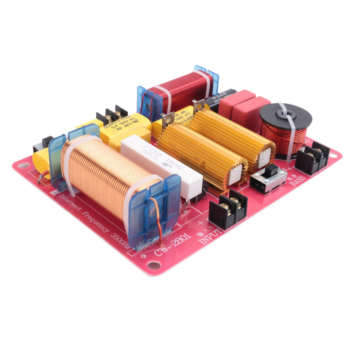 Hi-Fi 2-weg crossoverfilter voor 4-8 ohm luidsprekers, 500W 2