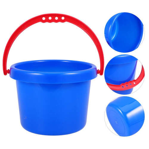 Plastic beach sand bucket with handle 1 piece 1