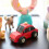 Kit per dipingere auto in legno 3D per bambini - 12 pezzi 3