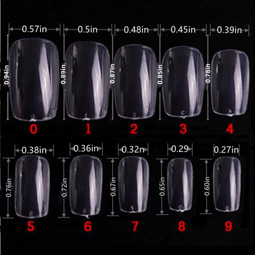 Clear Nails Artificial False Nails Clear Nail Tips Acrylic Fake Nail Tips Nail Tips Coffin 1