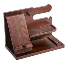 Suporte de Carregamento de Mesa de Escritório de Madeira Rack de Armazenamento de Telefone Móvel de Madeira para Relógio Rack de Armazenamento de