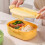 Portable microwave-safe bento box 3-compartment 4