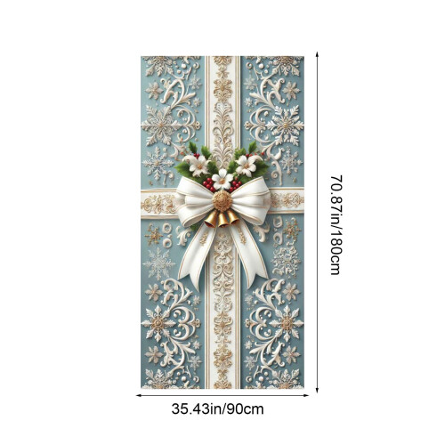 Capa de Natal para Porta 70x35 Polegadas para Uso Interno e Externo 2