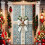 Capa de Natal para Porta 70x35 Polegadas para Uso Interno e Externo 5