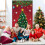 Kerstdeurgordijn, 180x90 cm, polyester 4