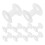 15pcs White Plastic Empty Spools for Small Ribbon Thread String Bobbin Embroidery Yarn Cord Wire Rope Chain Roll Crafts Sewing 6