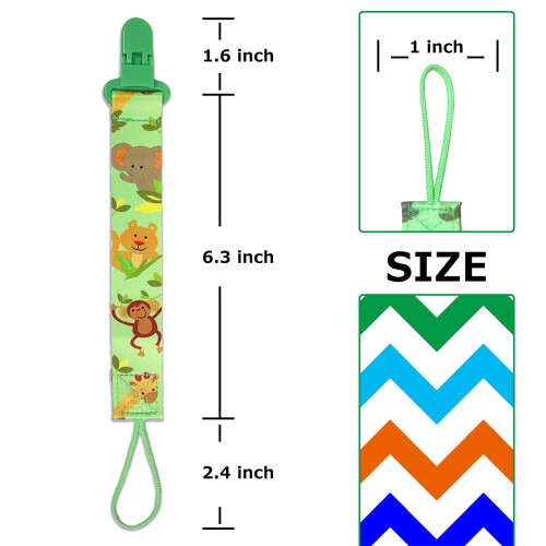LNKOO Pacifier Clips Monster Animal Car 3-Pack 2