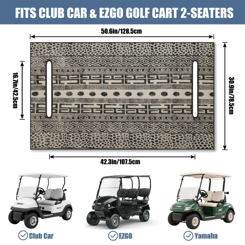 Capa para assento de carrinho de golfe em microfibra, 51x31 polegadas. 2