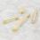 Brushed Gold Cabinet Pulls 6-1/4 Inch 6 Pack 4
