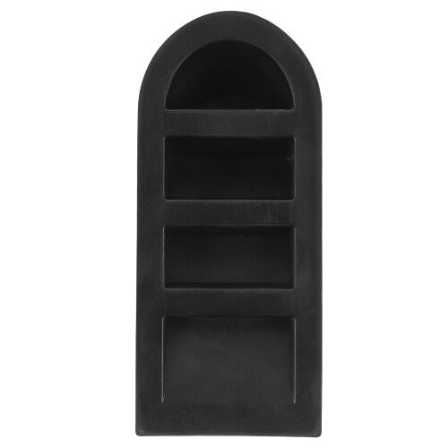 Schwarzer Türstopper aus Gummi, robust, 1 Stück 1