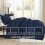 Navy Blue Oversized Queen Duvet Cover Set 3-Piece Microfiber 5