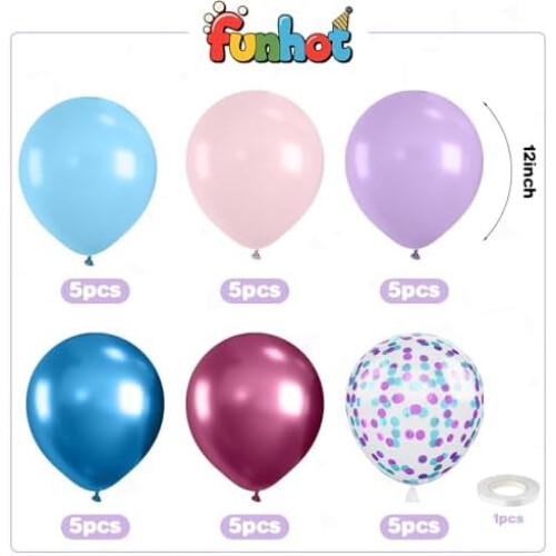 Kit com 50 balões boho de 12 polegadas com enchimento duplo. 2