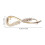Κλιπ μαλλιών γαλλικού τύπου Barrette Golden Alloy 1 τεμάχιο 2
