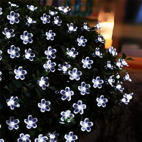 22,96ft Ηλιακά Φωτιστικά σε Κορδόνι – 50 LED Αδιάβροχα Φωτάκια Νεράιδας για 2