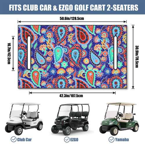 Toalha/cobertor de microfibra para assento de carrinho de golfe, 130 x 79 cm (51 x 31 polegadas) 1