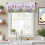 Country Iris Blumengardine, 137 x 46 cm, Polyester, Stangendurchzug 2