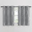 Microfiber Blackout Curtains 52x84 in, Silver Wave Foil 2