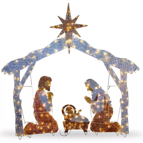 Crèche décorative LED en acrylique (1 ensemble) 1