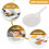 Plato de servir de melamina con asa, blanco 5