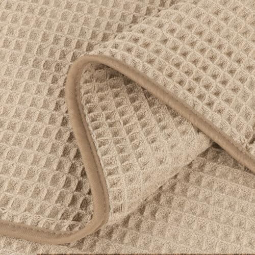 Conjunto de 4 toalhas de banho waffle de 400 g/m² 1