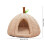 Cat Bed Foldable Cave with Cushion Pink 3