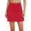 Women's casual solid tennis skirt red S 2