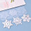 Moule flocon de neige en silicone blanc pour décoration DIY 2