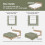 Full Size Comforter Set Reversible Forest Green 7-Piece 4