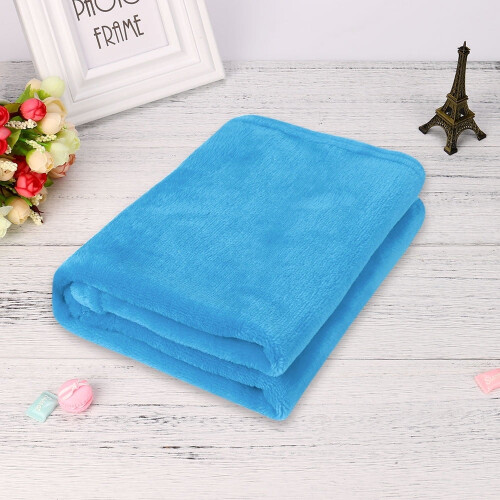 Flannel Throw Blanket 50x70cm Warm Coral 1
