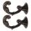Worgeous2pcs Vintage Γάντζος Παλτού από Κράμα Ψευδαργύρου για Αποθήκευση σε Είσοδο ή 7