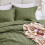 Olive Green Full/Queen Quilt Set – Lightweight Polyester 3