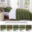 Olive Green Full/Queen Quilt Set – Lightweight Polyester 4