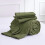 Olive Green Queen Quilt Set Lightweight Wave Pattern 3-Piece 6