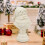 Jultomtebyst Vit Resin Juldekoration 4