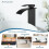 Matte Black Vessel Sink Faucet Single-Handle One-Hole 5