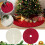 Weihnachtsbaumrock aus Polyester, Vintage-Strick, 122 cm 5