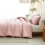 Blushroze microvezel dekbedovertrekset, queensize 4