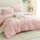 Blushroze microvezel dekbedovertrekset, queensize 5