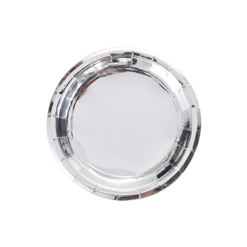 Engångstallrikar i guldfolie, 9 cm, 10-pack 1